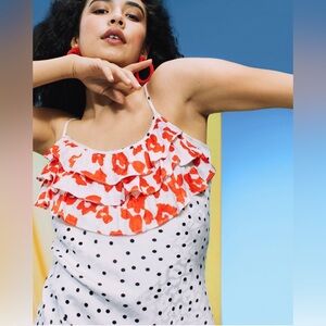 Target X Rixo Polka Dot Ruffle Dress